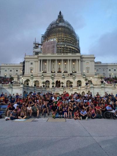 Capitol building on the 4th of July.