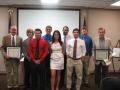 2012 Sigma Pi Sigma Inductees at Angelo State University honor faculty emeriti. 